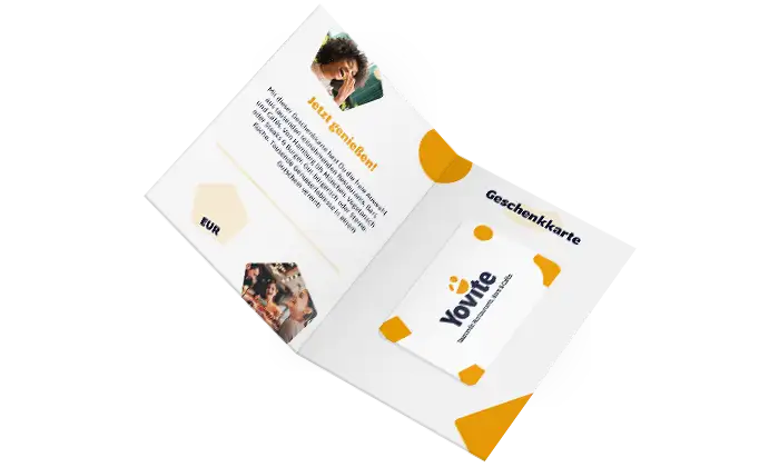 Abbilung der Yovite Geschenkkarte